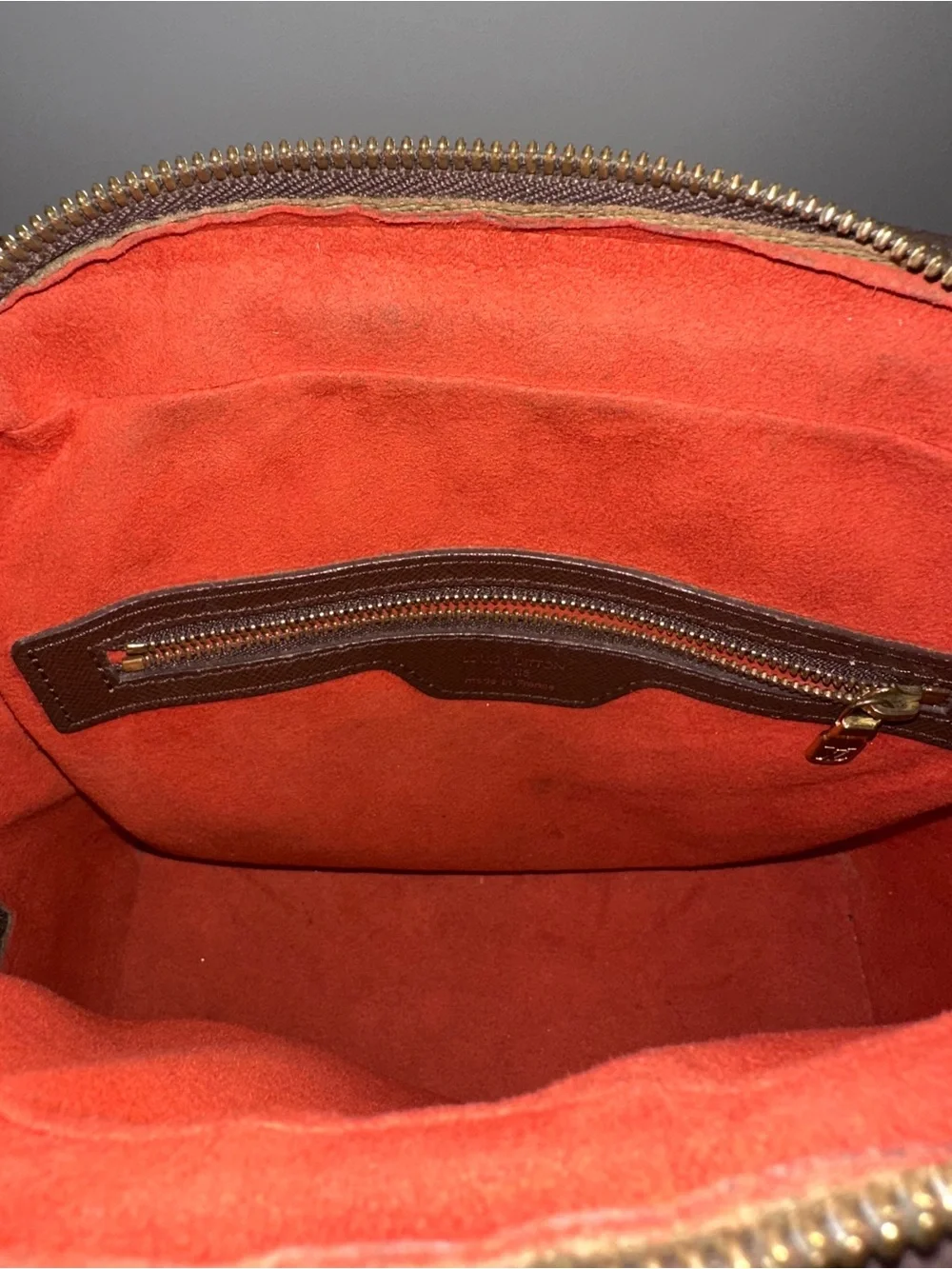 Louis Vuitton Brown Damier Ebene Brera Top Handle Bag